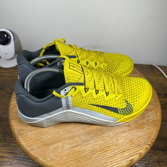 Nike Metcon 6 Bright Citron Yellow Grey Men's Size 11 CK9388-707 - Picture 1 of 8
